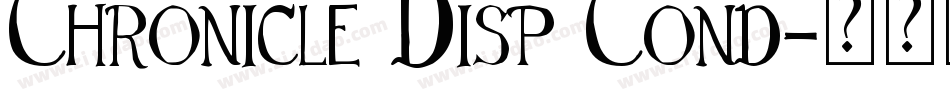 Chronicle Disp Cond字体转换